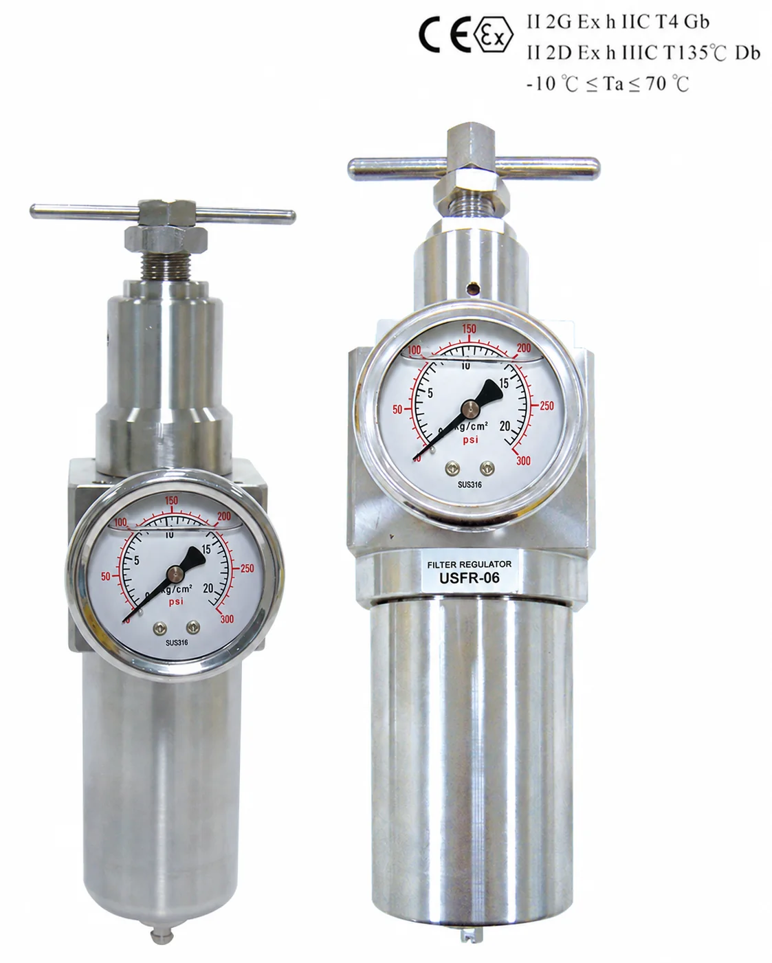 USFR filter regulators supplied by Fluidline