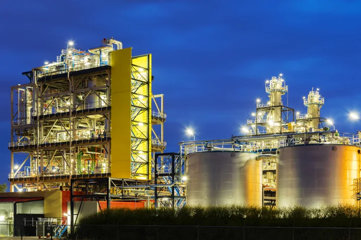 Industrial processing plant